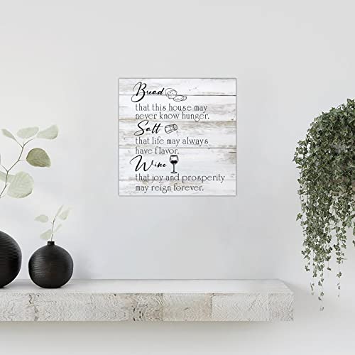 Plaque murale rustique en bois Bread pour decoration de maison 30cm