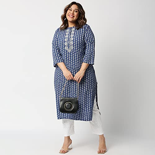 Image of indiankala4u Cigarette Pants Palazzo Salwar for Women Chikankari Hand Embroidered, Lycra Cotton