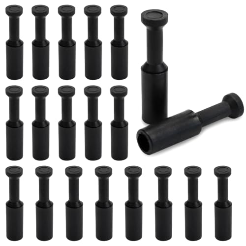 VOANZO 30 Stück Steckverbindungen, pneumatische Kappenverschraubungen, passend für 6 mm Innendurchmesser. Luftschlauchrohr, Kunststoff