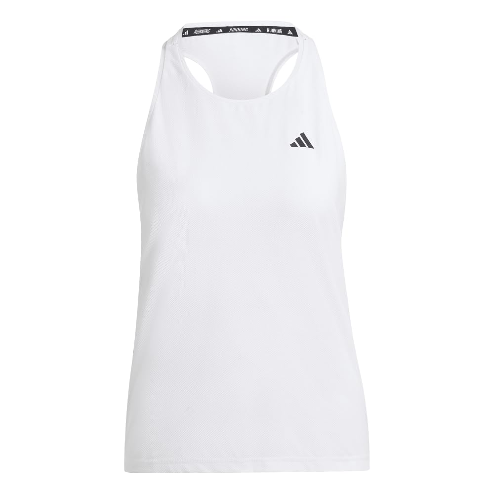 adidas Damen Own The Run Base Tank Top Hemd, Weiß/Opulento Garten, Small – Ansicht 2