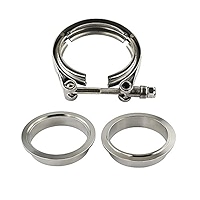 AKIHISA 3 Inch 304 Stainless Steel V Band Clamp, For Turbo