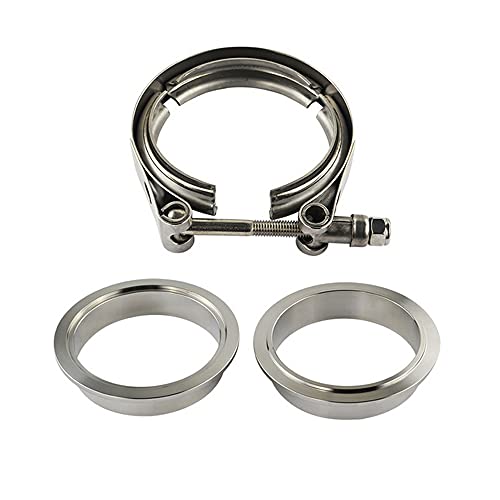 3 Inch 3.0 V Band Clamp Stainless Steel with Flange Male Female Mild Steel