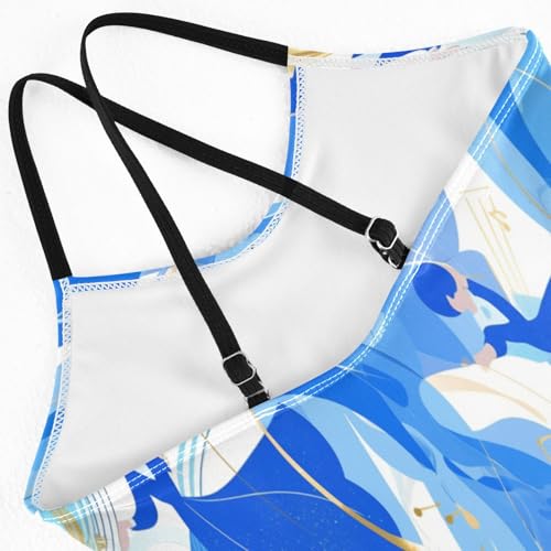 Cartoon Dancer Blue KidsToddler Swimsuit Cover up Girl Bathing Suit Girl Beach Swimwear trajes de ba?o para ni?as4