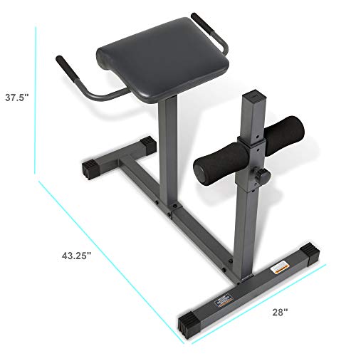 Marcy Adjustable Hyperextension Roman Chair / Exercise Hyper Bench JD-3.1 - Home Fitness Guru Marcy Adjustable Hyperextension Roman Chair / Exercise Hyper Bench JD-3.1 - Image 9
