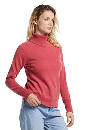 EURKEA Women's Turtleneck 100% Cashmere Sweater, Long Sleeves Pullover Winter Top for Women, Gift Ready4
