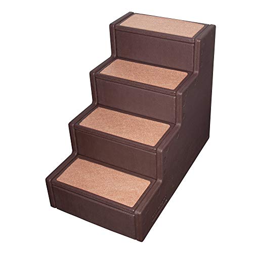 Pet Gear Easy Step IV Pet Stairs, 4-Step for Cats/Dogs, Portable/Lightweight, Sturdy