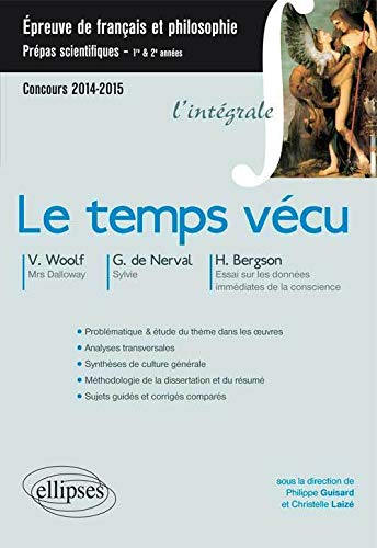 Télécharger Le Temps Vécu V.Woolf : Mrs Dalloway - Gérard de Nerval : Sylvie - Bergson : Essai sur les Donnée Livre PDF Gratuit