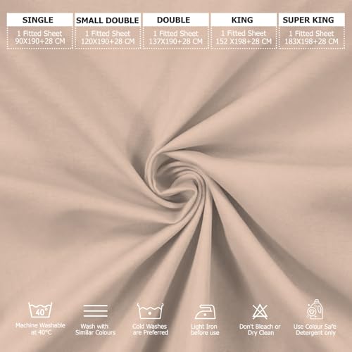 Drap-housse super king size doux coton égyptien pour peau sensible - 5