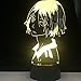 Produktbild 3D LED Nachtlicht Kozume Kenma Face Haikyuu Silhouettes LED Lichting 3D Visualization Nacht Lampe Anime Haikyuu Lampe Tisch Lampe Color Changing 7 Farben Touch ändern