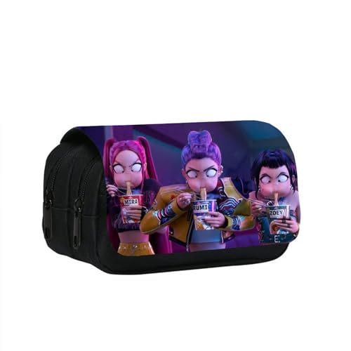 Kroilucaly Kpop Dem_on Hu_nters Estuche, Huntrix Merch Estuche Niño de Gran...