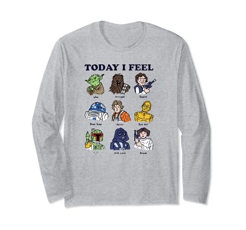 Star Wars t-shirt manches longues Today I Feel pour remplacer les vêtements ternes