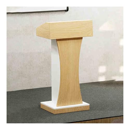DUANHOZ Lectern Podium Stand, Podium，Mobile Podium Stand，Pulpits For Churches，Multi Function Pulpit，Wheeled Lectern With Storage Shelf，Suitable For Podium In Church, Lecture, Sch
