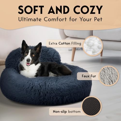 Lit pour chiens avec bords surélevés pour appartement