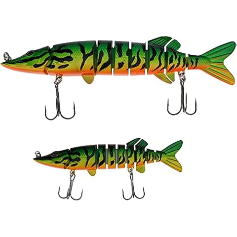 Funzahn Multi Jointed Bionic Swimbait Swimming Lures for Bass Artificial Slow Sinking Hard Baits Crankbaits Segment Wobbler Saltwater Freshwater Cover