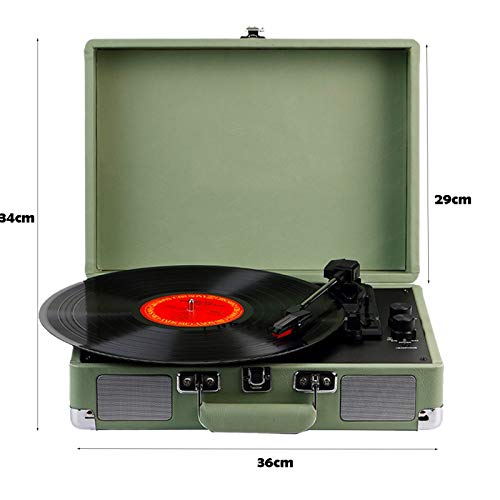Platine Vinyle Portable avec Haut-parleurs Intégrés Bluetooth, Platine Vinyle De Valise 3 Vitesses Prend en Charge RCA… - Les Beatles, Paul McCartney, John Lennon, RIngo Starr, George Harrison Platine Vinyle Portable avec Haut-parleurs Intégrés Bluetooth, Platine Vinyle De Valise 3 Vitesses Prend en Charge RCA… – Image 8