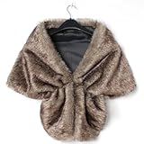 Fausse fourrure douce combinée à une doublure soyeuse donne une très agréable.