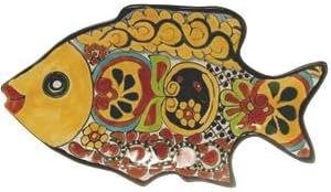 Talavera Fish Plate - 8" W x 14.25" L