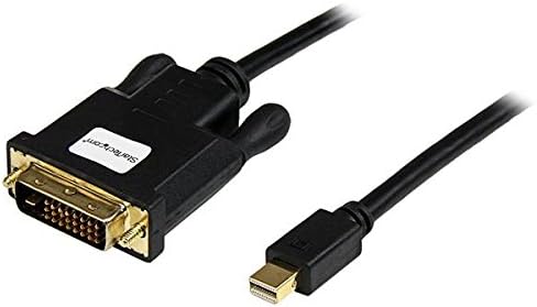 StarTech M/M - mDP Cable for Your DVI Monitor/TV - Windows & Mac Compatible (MDP2DVIMM6B) - DisplayPort Cable - Mini DisplayPort (M) to DVI-D (M) - 6 ft - Black