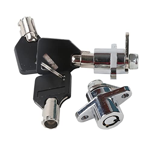 Candados rígidos para alforjas de motocicleta en negro con llave, compatibles con Harley Davidson Road Glide King 1993-2013 miniatura 3