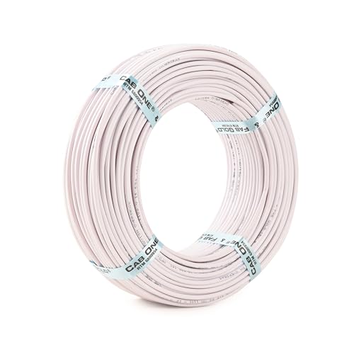 Image of CabONE Pack of 3 Electrical Wire 1.5mm | 90 Meter Single Core CCA Copper Cable | Heat Resistant No-Drip PVC Insulation | High Current Carrying Capacity House Wire