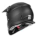 GLX GX23 Dirt Bike/Motocross Helmet - Matte Black, Large - DOT Approved
