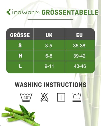 inaWarm Bambus Sneaker Socken Damen 39-42 35-38, 6 Paar Atmungsaktive Sportsocken, Kurze Laufsocken Damen Geschenk mit Geschenkbox 39-42 Schwarz