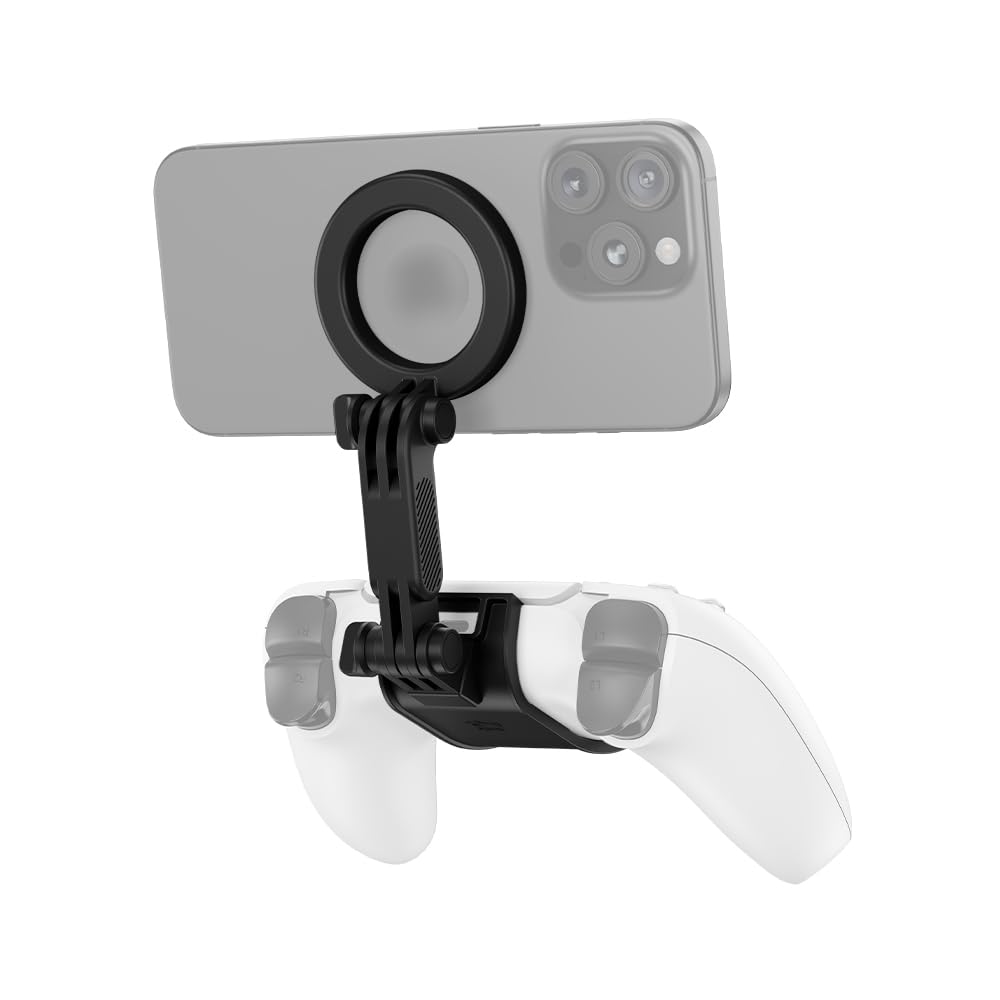 KIWIFOTOS: clip di fissaggio per controller PS5, clip magnetica per giochi su cellulare, supporto regolabile per cellulare per il controller DualSense di PlayStation 5