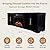 Modern Ember Channing 80-in Smart Electric Fireplace TV Stand with 26” Firebox Heater | LED Multi-Flame Colors | Remote Control, Wi-Fi App, Alexa & Google | Fits TVs up to 90” | Black Finish
