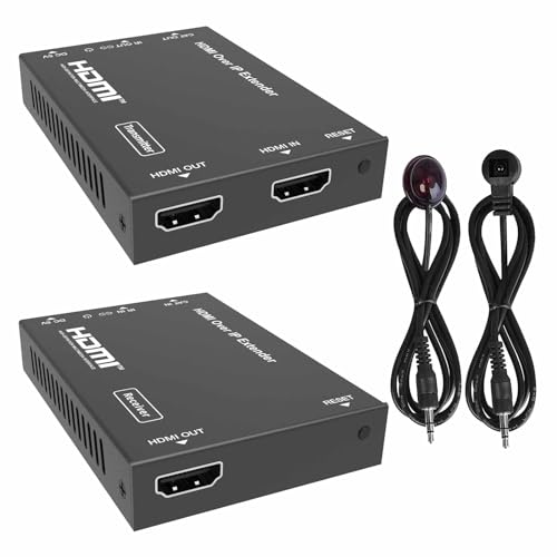 BUNGPUNG HDMI �G�N�X�e���_�[ �o�RIP�C�[�T�l�b�g CAT5e/6 �P�[�u�� 1080P60Hz 150m�����A�����IR�`�� EDID�R�s�[�A1��1 1�Ε����̔z�M HDMI�G���R�[�_�[���f�R�[�_�[