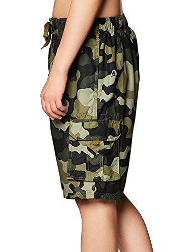 Kanu Surf Men's Barracuda Swim Trunks (Regular & Extended Sizes), Camo Army Green, X-Large #TOP1
