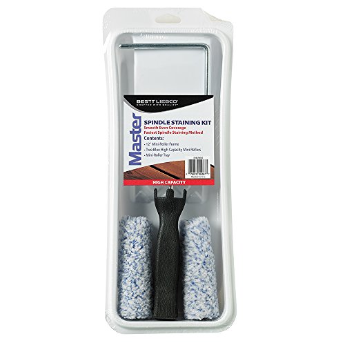 Bestt Liebco Best Libero 559428000 Master Spindle 10 cm Mini Kit Escova/Rolo/Aplicador, Branco