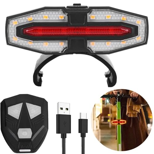Luz trasera de señal giro con advertencia inteligente para patinetes M365 Pro 2 4