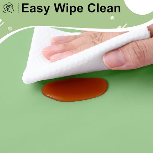 Image of misaya 4 Packs Disposable Plastic Table Cloth, 84 inch Round Waterproof Tablecloth, Leakproof & Sturdy Decorative Table Covers for Picnic, Party, Outdoor and Back to School, Sage Green