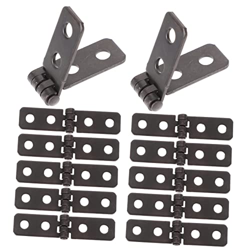 Generic 12pcs Electric Box Hinge Iron Hinges Decorative Drawer Hinges Cabinet Hinge Decorative Hinges Folding Hinges Small Hinges for Handmade Crafts Hinges Hardware Antique Wooden Box