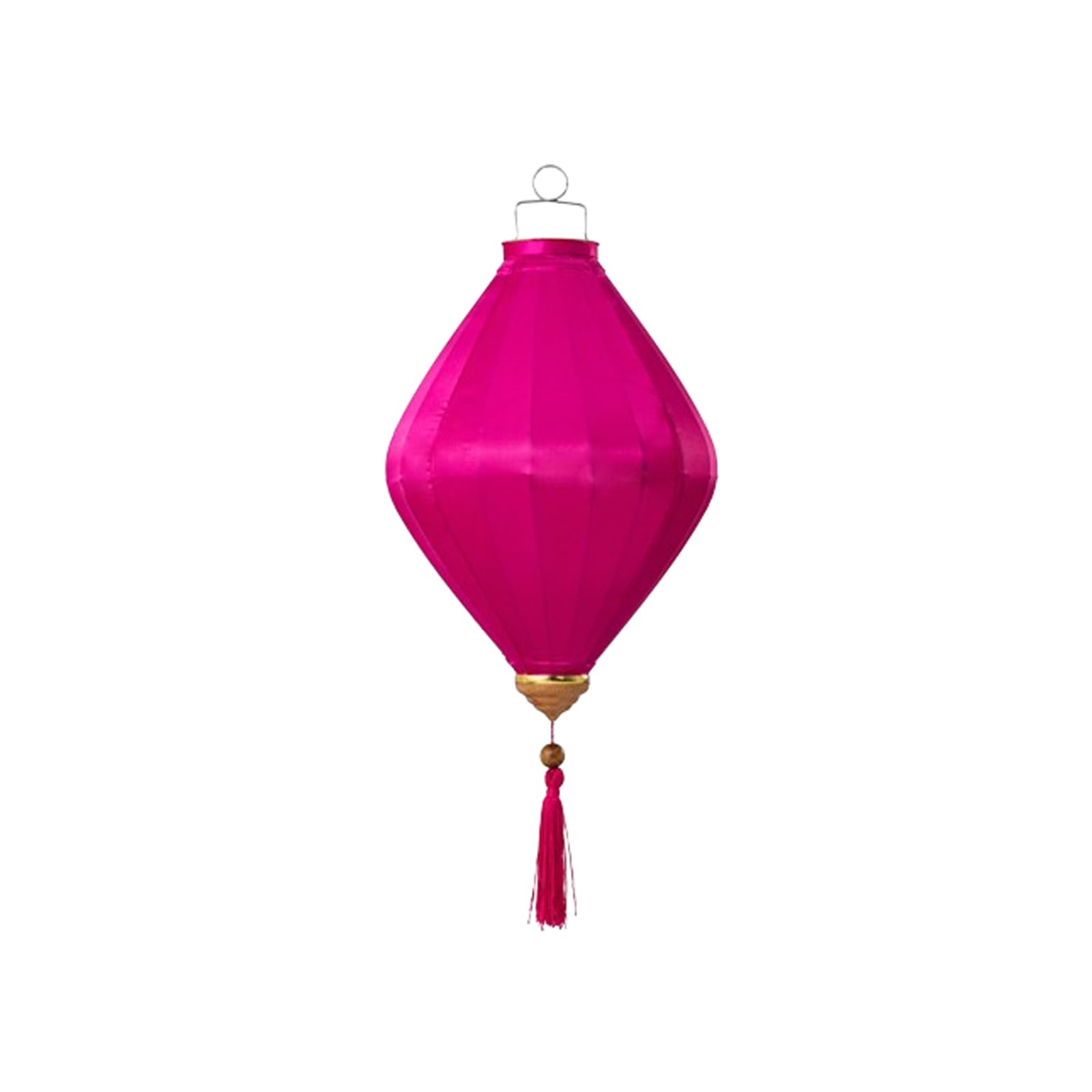 Farol Oval Silk Lantern Chinese Festive Satin Lantern Traditional Oriental Hanging Lantern with Tassel for Mid-Autumn New Year Christmas Decor Linterna