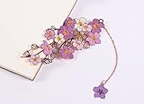 Premium Cherry Blossom Flower Gold Plated Metal Bookmark