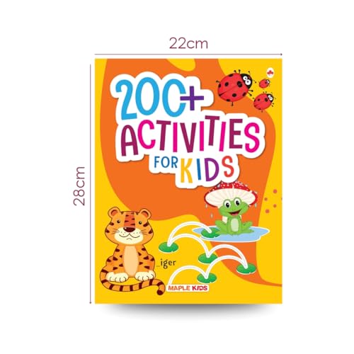 Brain Activity Book for Kids - 200+ Activities - Kids Activity Book - Early Learning - Activities for Children - Maths, English, Mazes, Spot the Differences, Word Search