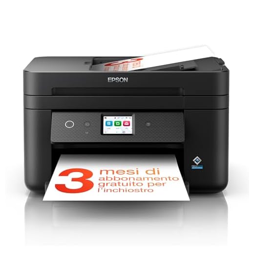 Epson Workforce WF-2960DWF Stampante Multifunzione A4 a getto d'inchiostro (Stampa Fronte Retro, Scansione, Copia, Fax) Display Touch Screen 6.1”, ADF, WiFi, Ethernet, Stampa da mobile, AirPrint,