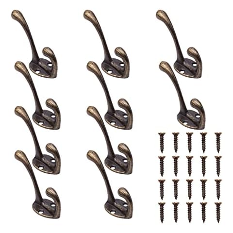 Ganchos Percheros De Pared 10Pcs Bronce Gancho Perchas Vintage Cover