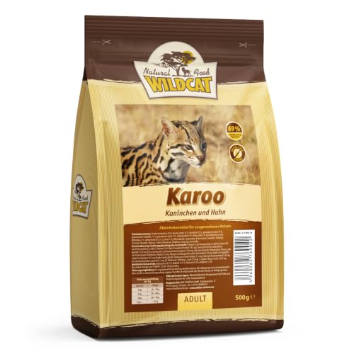 Wildcat - Karoo Kaninchen & Geflügel - Adult Trockenfutter für Katzen - 500g