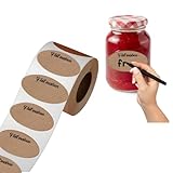 5,5 x 3 cm. 100 etiquette confiture « Fait maison », etiquettes autocollantes bocaux