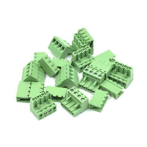 Bloques de terminales para PCB de 5.08mm 2EDG rectos, kit de 10 unidades 2