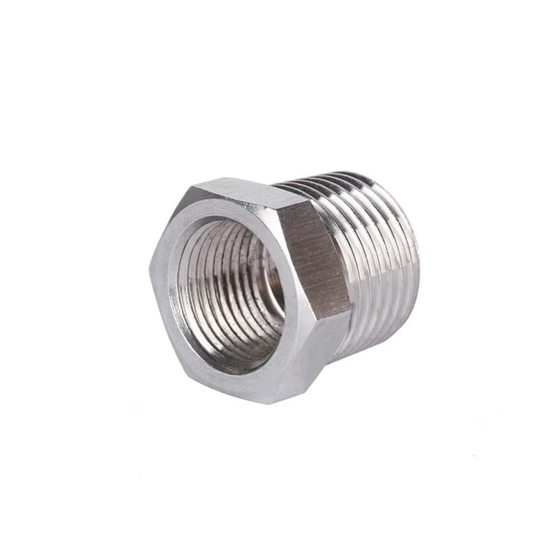 NPT Male To Female Thread 304 Stainless Steel Reducer Bushing Reducing Pipe Fitting Adapter Coupling RUAJOGYNVM(NPT1 to NPT3I4)