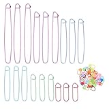 Support polyvalent pour vos créations : ce kit complet facilite le placement des anneaux marqueurs pour pulls, l'alignement des marqueurs de couture et la disposition des marqueurs de mailles pour le crochet, pour de multiples usages créatifs, le tricot et le crochet