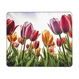Antidérapant et durable : les bords de ce tapis de souris Tulip Scape sont délicatement cousus pour éviter l'effilochage. Les bords ne s'enroulent pas et ne se dégraissent pas au fil du temps. La base caoutchoutée antidérapante empêche la souris et le clavier de glisser et de bouger.