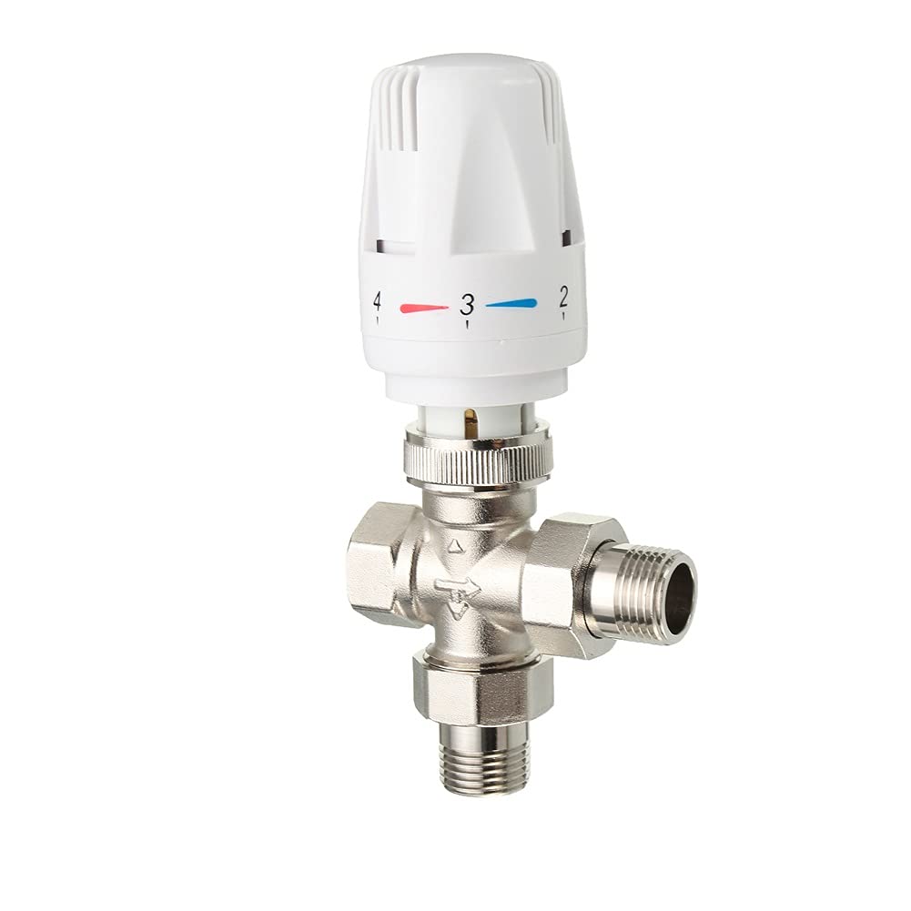 Robinet de douche thermostatique mitigeur laiton radiateur angle bain