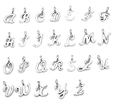 Kinteshun Alphabet Letter Charms,Mini A-Z Alphabet Charm Pendant Bead for DIY Personalized Jewelry Making Findings(4 sets/104pcs)