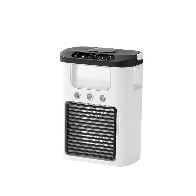 Portable Air Conditioners Mini Air Conditioner with Remote Large Water Tank Spray Ports 3 Wind Speeds 3 Timers