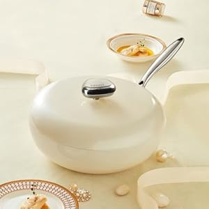 Non Stick Frying Pans Skillet PFOA Free Cookware Perfect-Seal Euro-Standard Aluminum Pans for Cooking All Stoves Compatible Induction Compatible 10.24/12.6 inch (12.6” with Lid)