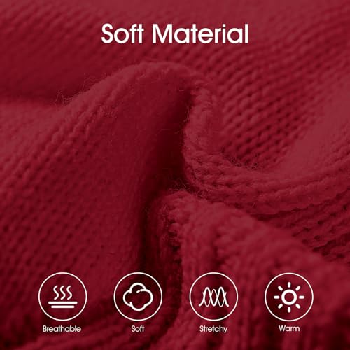 Image of Dog Sweaters for Small Medium Large Dog, Classic Turtleneck Pet Clothes Warm Thermal Doggy Winter Coat, Thick Double Knitting Collar Pullover Cold Weather Puppy Jacket for Indoor & Outdoor Wear